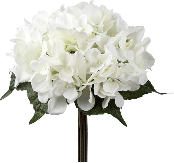 Hortensia kunstig blomst hvit