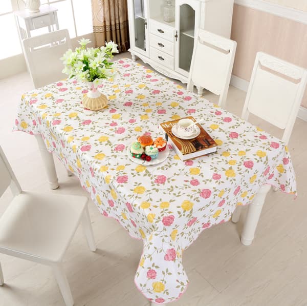 1 rund duk - tofarget rose - 152 cm diameter rund duk