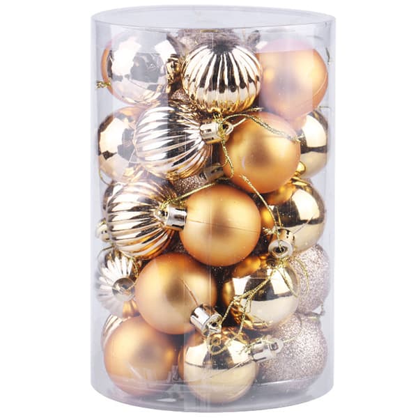 4 cm juleformet kugle-guld