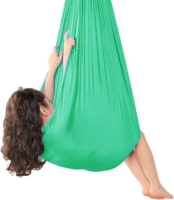 Barnens elastiska gunga sjögrön 150*280cm