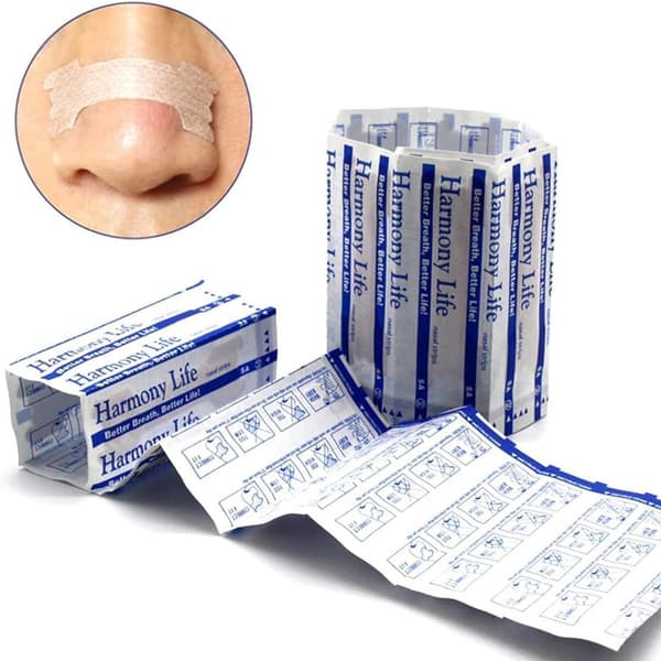 Neselapp, anti-snorkeplaster, pusteforbedrende plaster, neseluftstrømputer