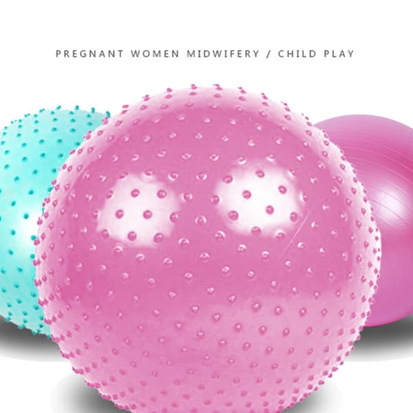 Yogabold massagetype-65cm-pink+pumpe+luftudtrækker+luftprop