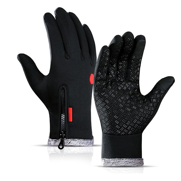 Vinter tykke varme handsker-Sort-L