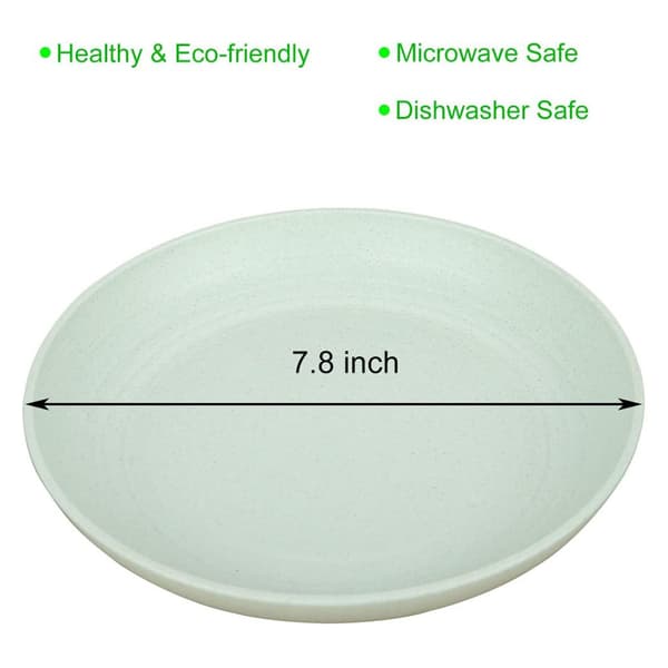 Stel, middagstallerkener, assorterede farver, sæt med fire (20 cm)