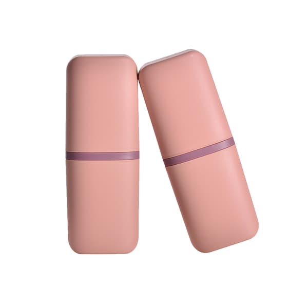 2-pack reseförvaringslåda för tandborste - Sakura Rosa