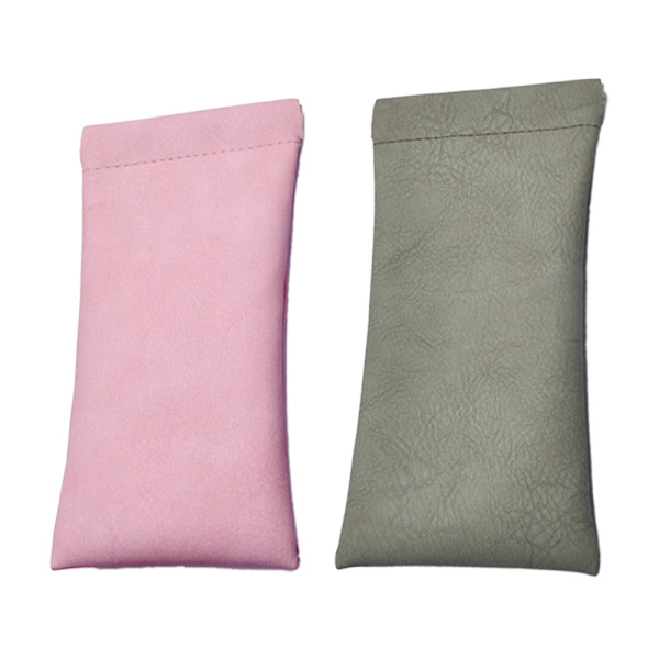 2 stk. solbrilleopbevaringspose - Pink+Grøn