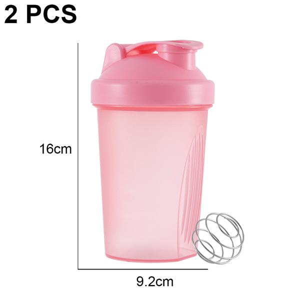 2-pack proteinpulver sportflaska - rosa