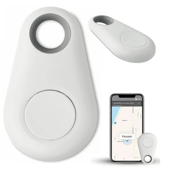 Bluetooth Nøglefinder | Nøgle- og Telefonfinder med Signaltransmitter (Hvid)