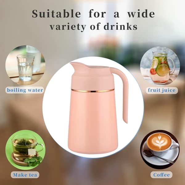 Termokande i rustfrit stål - kirsebærpink [1300ml]