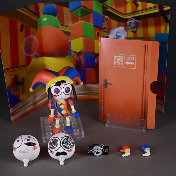 Fantastiska Digitala Cirkusen Pomni Q-version Nendoroid Clown Actionfigur Box Set