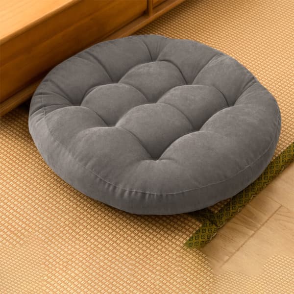 Tatami Futon Sædehynde - Fløjlsgrå - 42cm