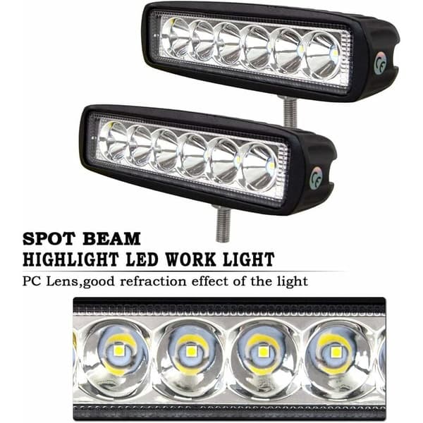 2 stk-Automotive LED arbeidslys-plast/spotlight