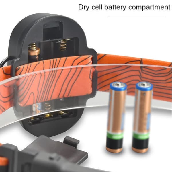 Løpehovedlykt - PN-199B Tørrcellebatterimodell