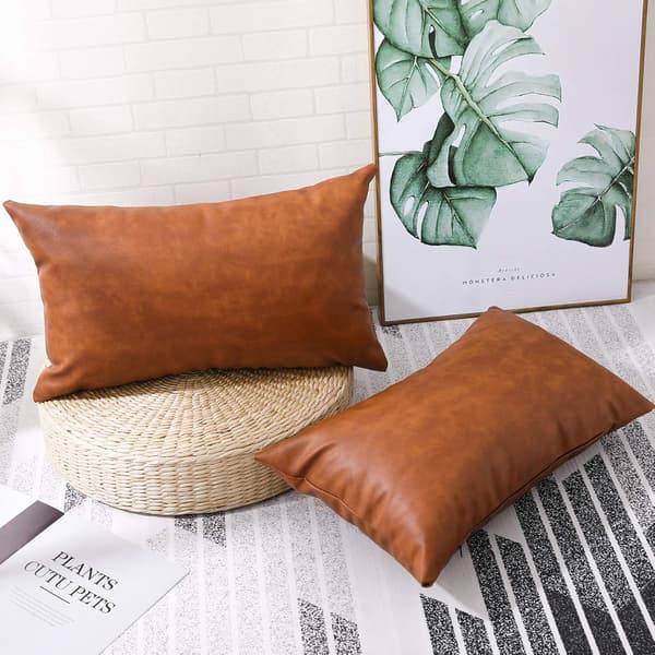 2 stk putetrekk*brun-30*50cm