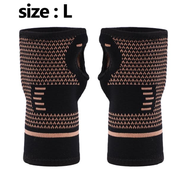 1 par stickade sport handledsskydd - L
