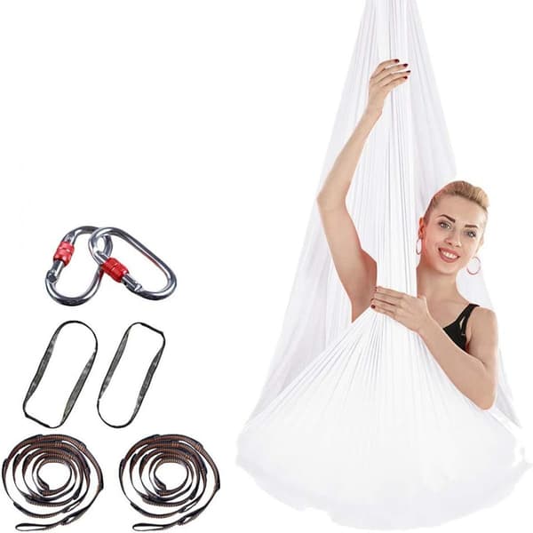 Vit-Aerial Yoga Hängmatta