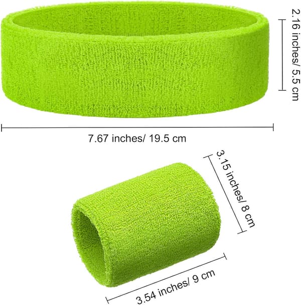 1 sæt brugerdefinerede 2 håndklæder 4 armbånd Farvenote - Lysegrøn