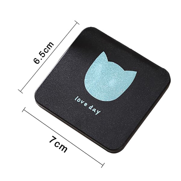 Bærbart sødt mini makeup-spejl - katte-stil