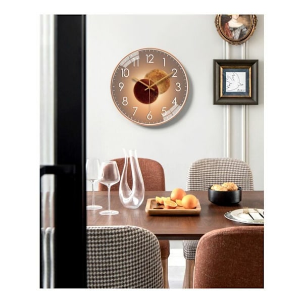 1 stk - Vægur - 12 tommer (30 cm diameter) 3004 Sort Ramme