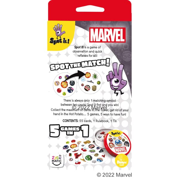 Discover it! Klassinen korttipeli Ikä 6+ 2-8 pelaajaa (Marvel Marvel)