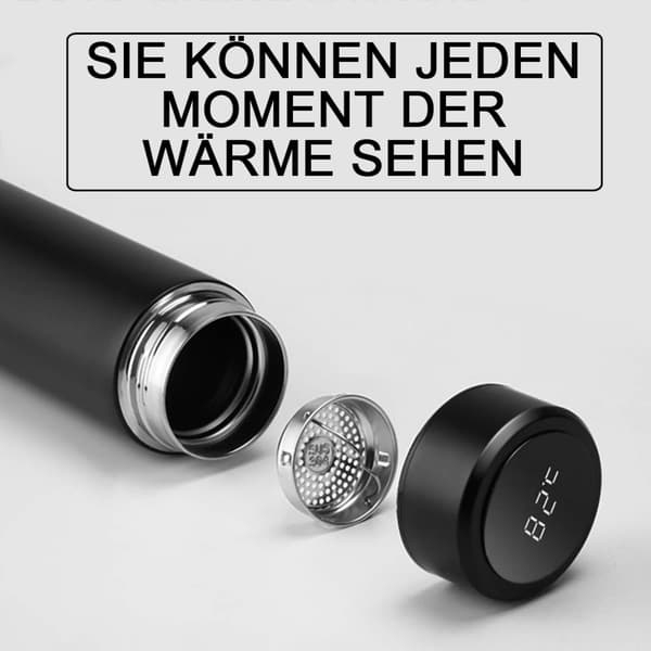 Smart Termokop - Digitalt Display - Sort 500ml