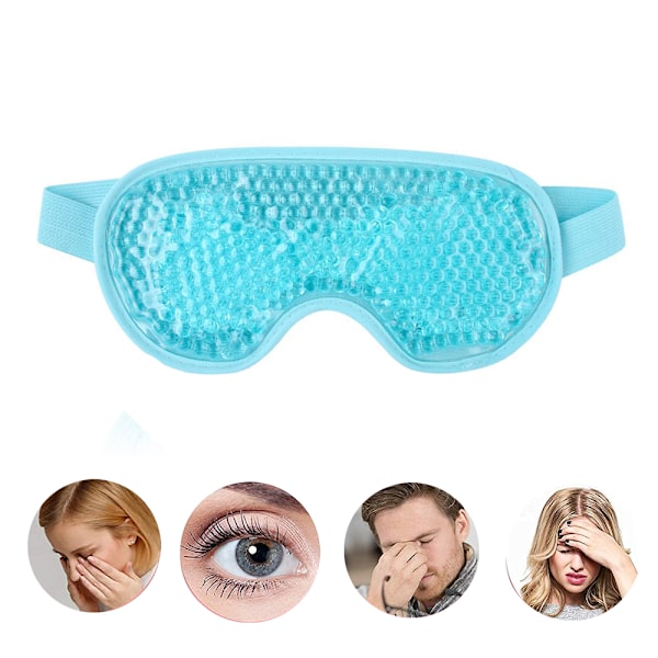 Sovande ispåse gel ögonmask-himelsblå