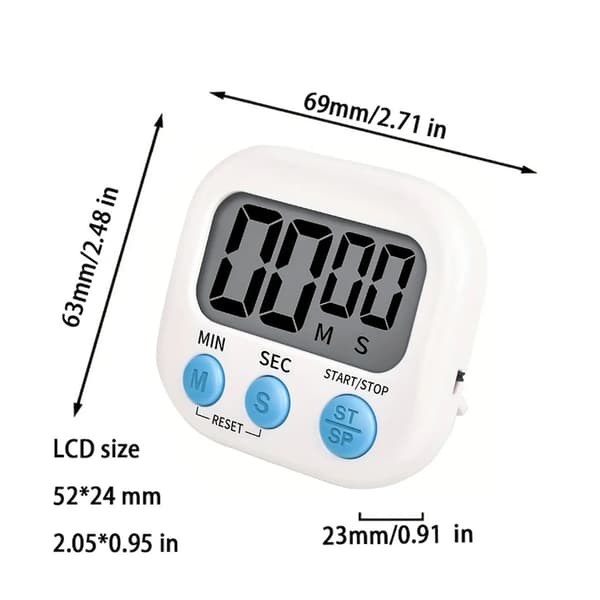 2 stk. Timer-Hvit+Rosa-Engelsk