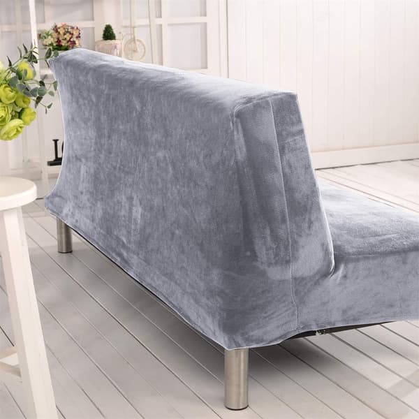 Sofabetræk - Plys Grå Sovesofa Queen Size (L)