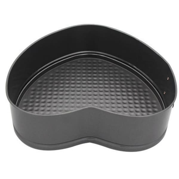 Hjärtformad 18 non-stick botten spänne kakform