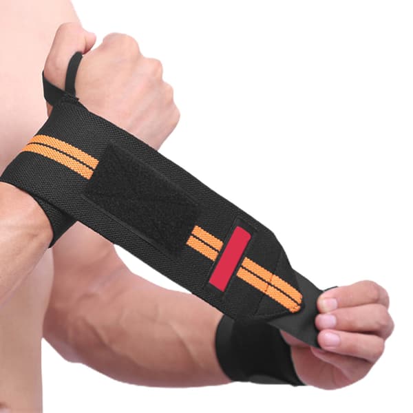 2st Armband Sport Wrap Skyddsutrustning - Svart + Orange