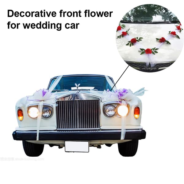 Bryllupsbil dekorasjon hodeblomst-bil dekorasjonssett F102