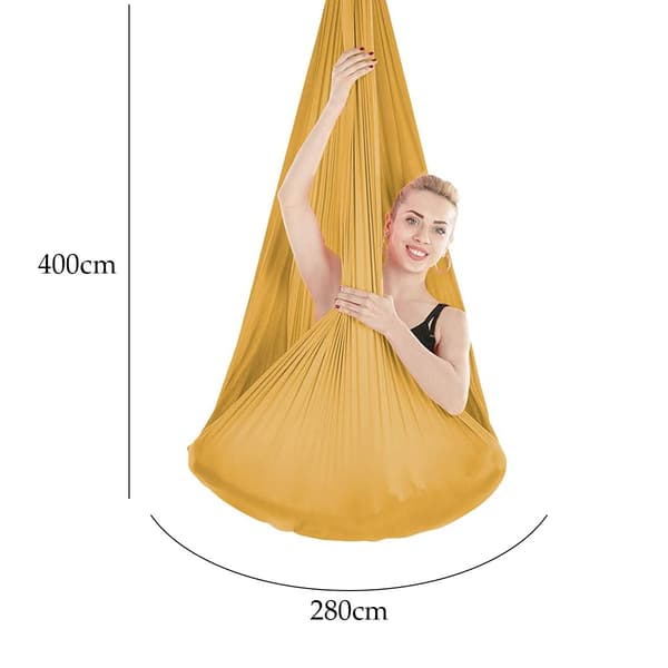 Guld-Aerial Yoga Hängmatta