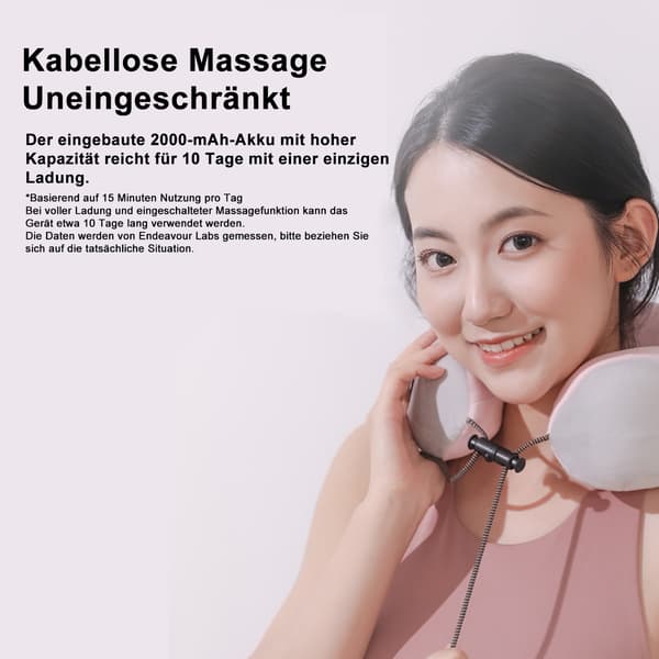 U-formet massasjepute U01 Tre-knapps elting-rosa