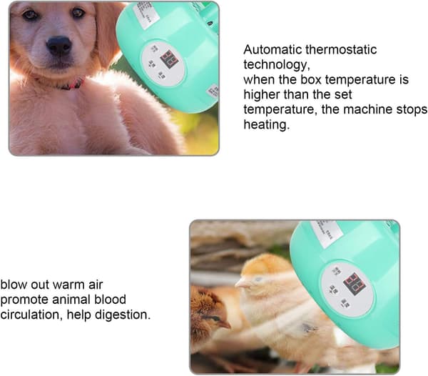 Intelligent temperaturstyret varmelampe
