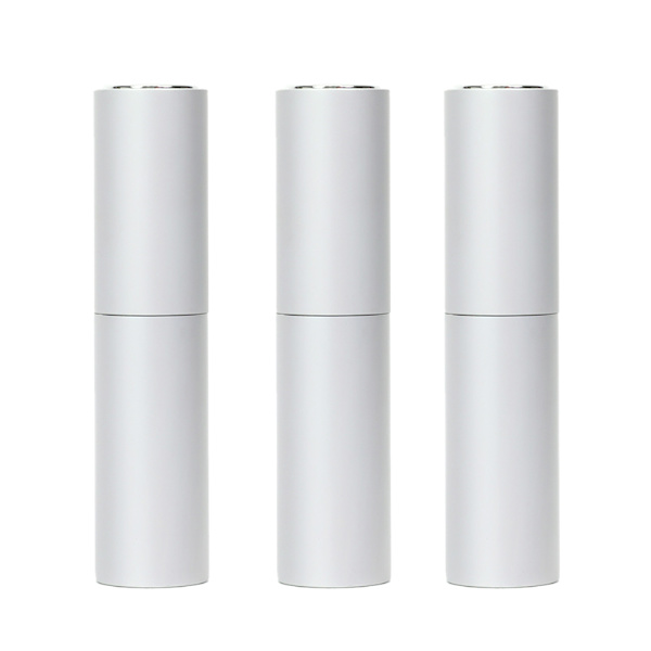 3 kpl suihkepullo - 10 ml - hopea