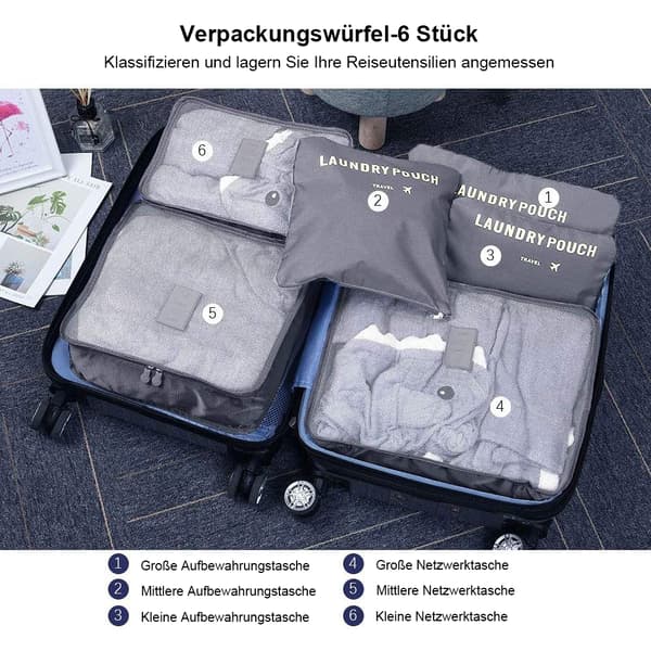 Oppbevaringspose for klær - Grå