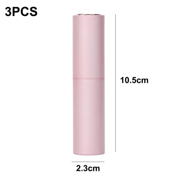 3 kpl suihkepullo - 10 ml - vaaleanpunainen