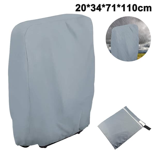 20/34xW71xH110cm Utomhus Fällbar Solstol Dammskydd - Grå