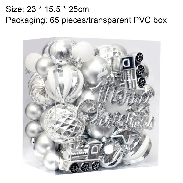 Julgranskulor-Set-Silver