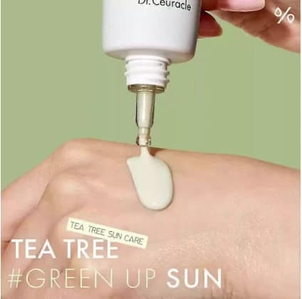 Tea Tree Solskydd SPF50 Matt Solskydd Oljekontroll 4pcs