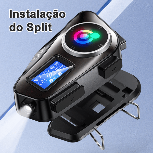 LX-Motorcykelhjelm Bluetooth Headset-Sort 2-i-1 Mikrofon
