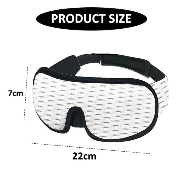 Sovemaske - Medium Hvit