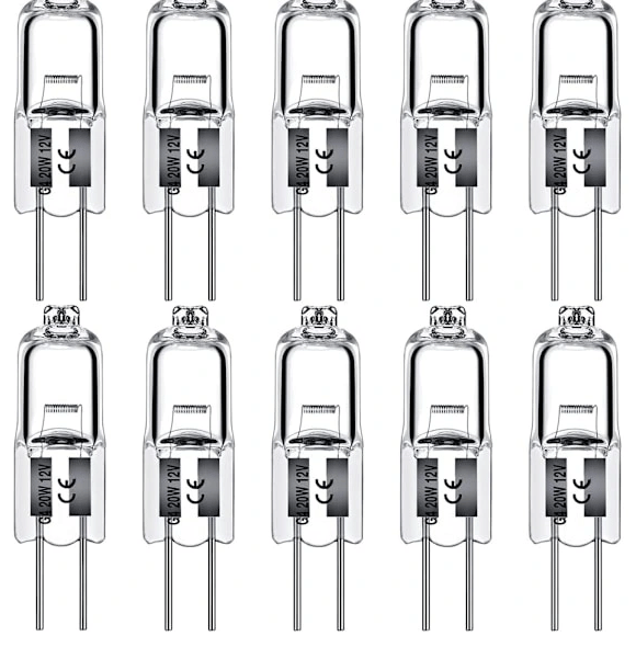 G4 halogenlampor, 10W 12V - 10-pack
