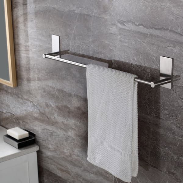 Baderom selvklebende håndklestang - Solid børstet 32cm