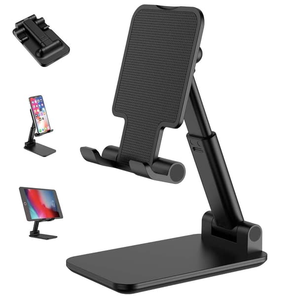 CCT9-2 Sammenfoldelig telefonholder - Svampetelefonversion Sort
