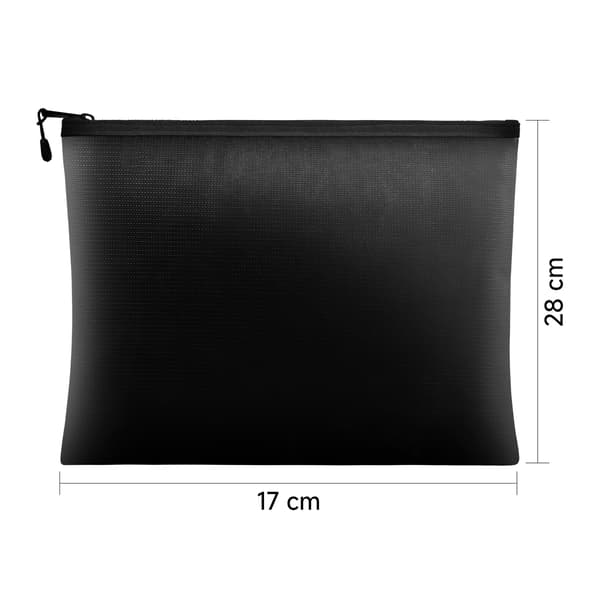1 stk brandsikker dokumenttaske--sort--17*28