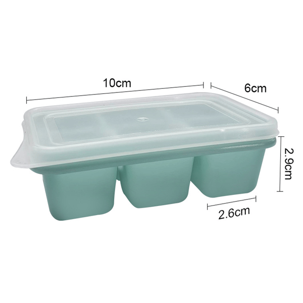2-pack isformar - mjuk botten grön