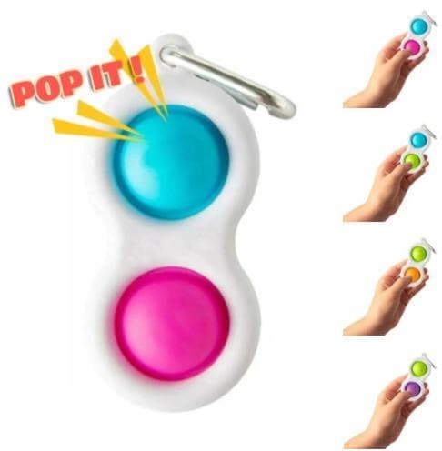 Pop It Sormilelu CE-hyväksytty Sensory Simpl Dimpl - Avaimenperä