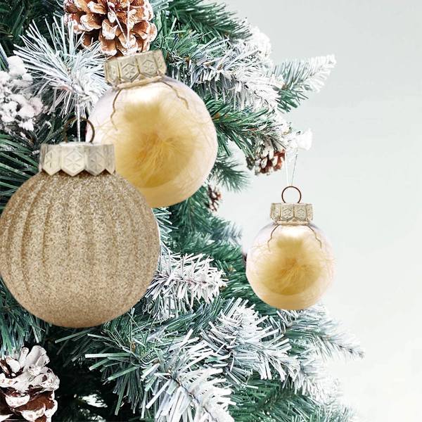 Transparent julkula-guld