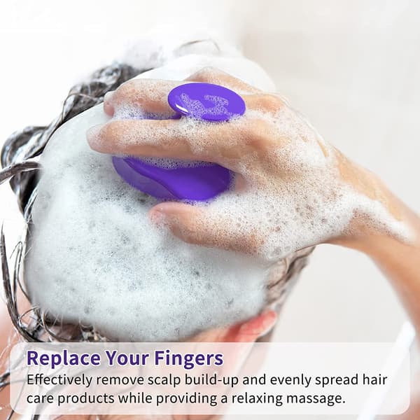 Shampoo Børste Massage Shampoo Kam - Lilla